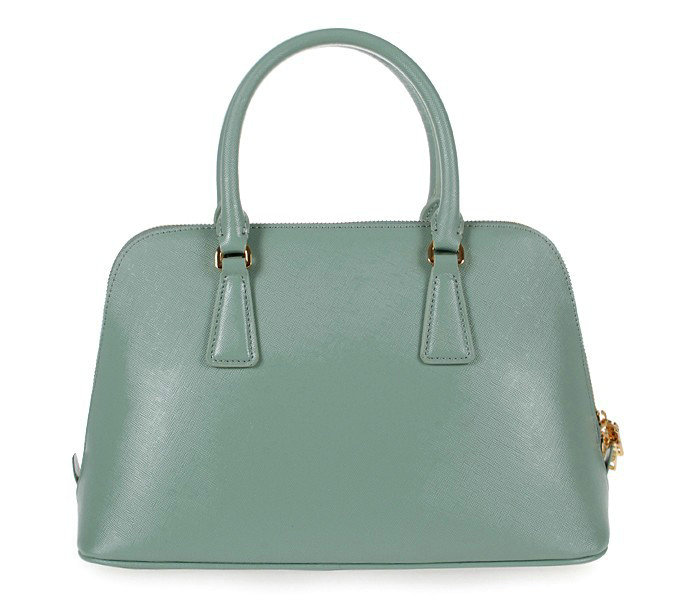 2014 Prada Shiny Saffiano Leather Top Handle Bag BL0837 lakeblue